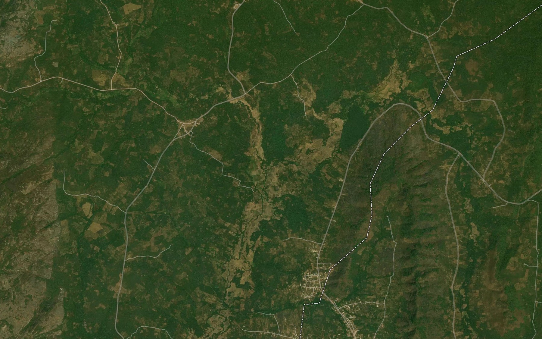 Satellite map of the River Isa