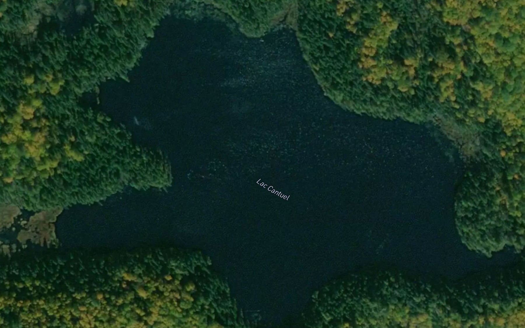 Satellite map of the Lac Cantuel