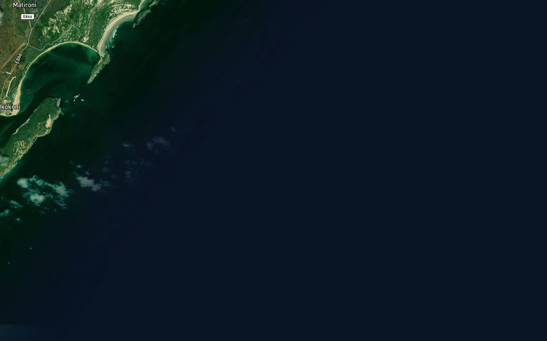 Satellite map of the Kiwaihu Knoll