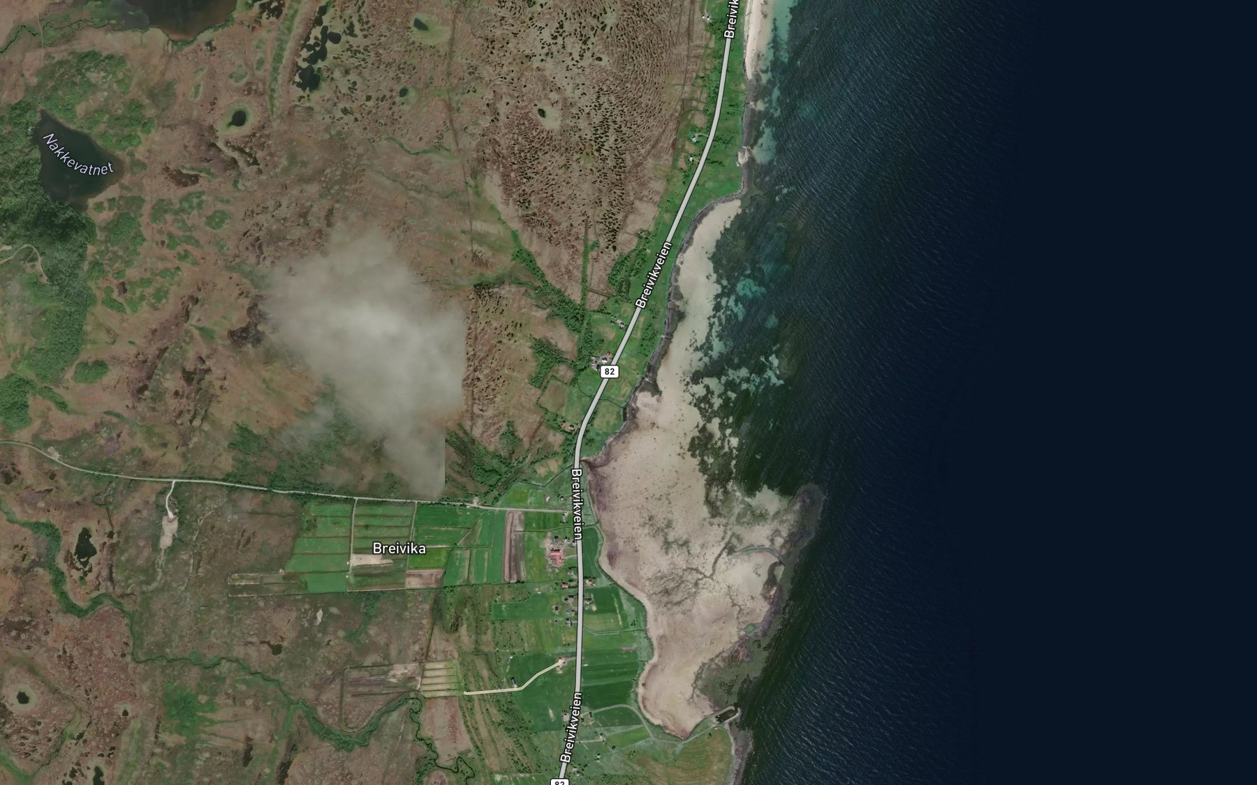 Satellite map of the Stiksaa