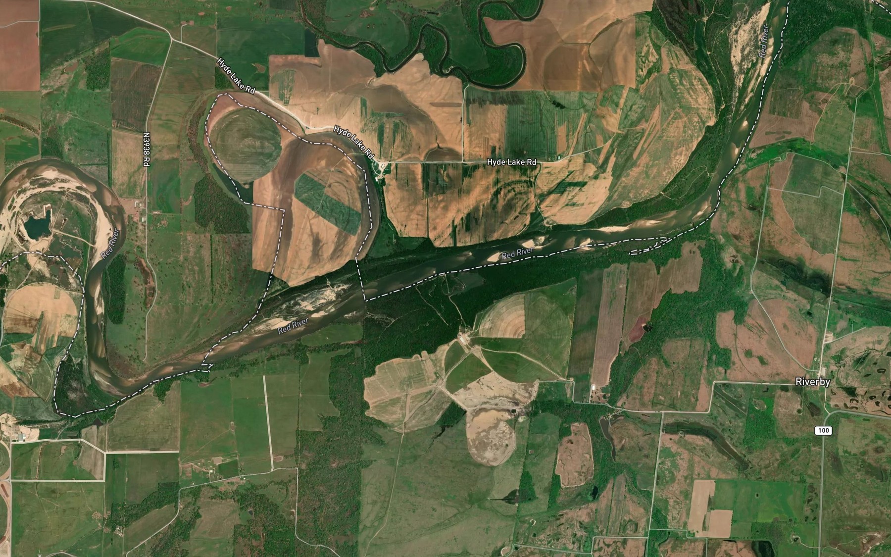 Satellite map of the Juret Branch