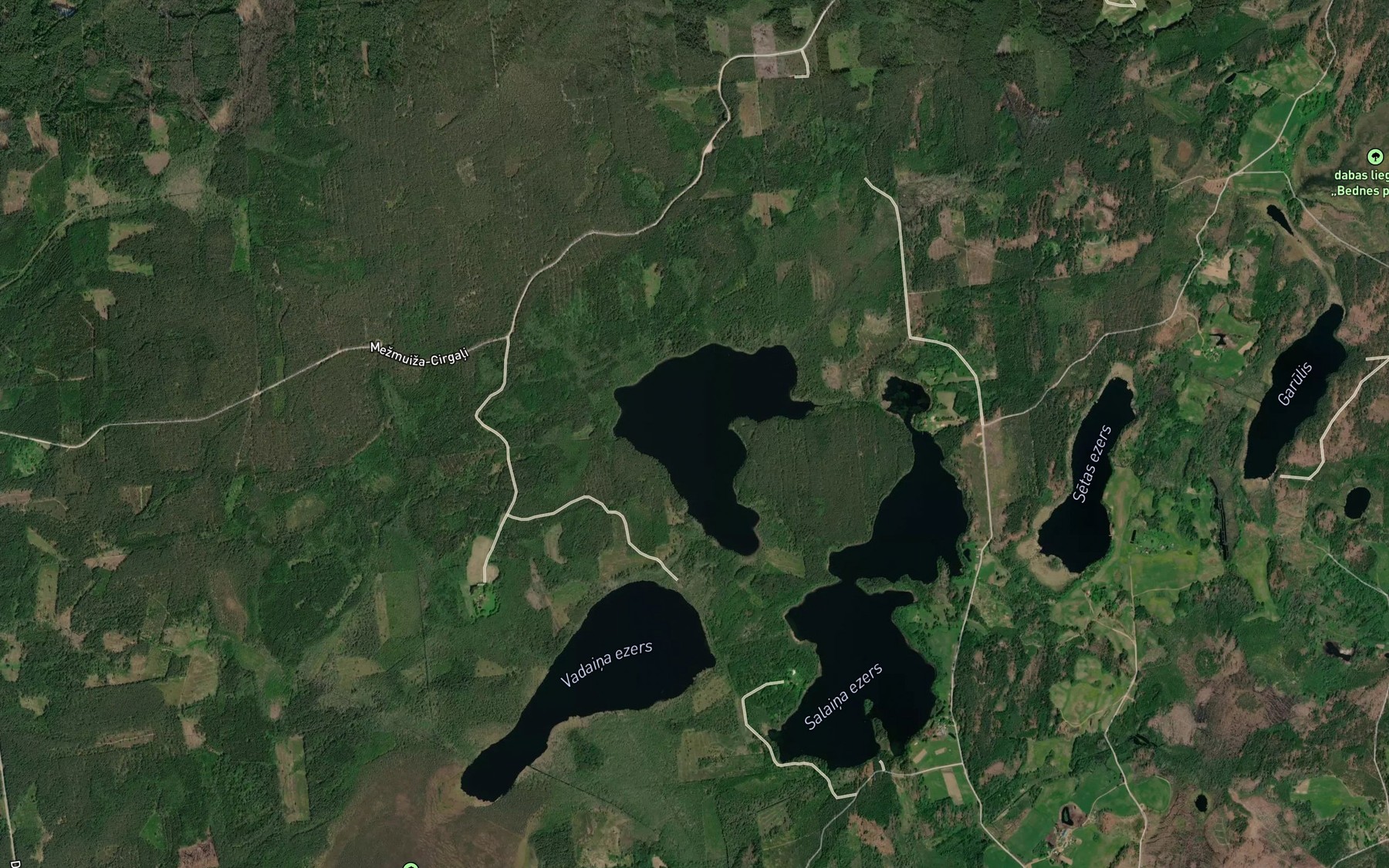 Satellite map of the Vederis
