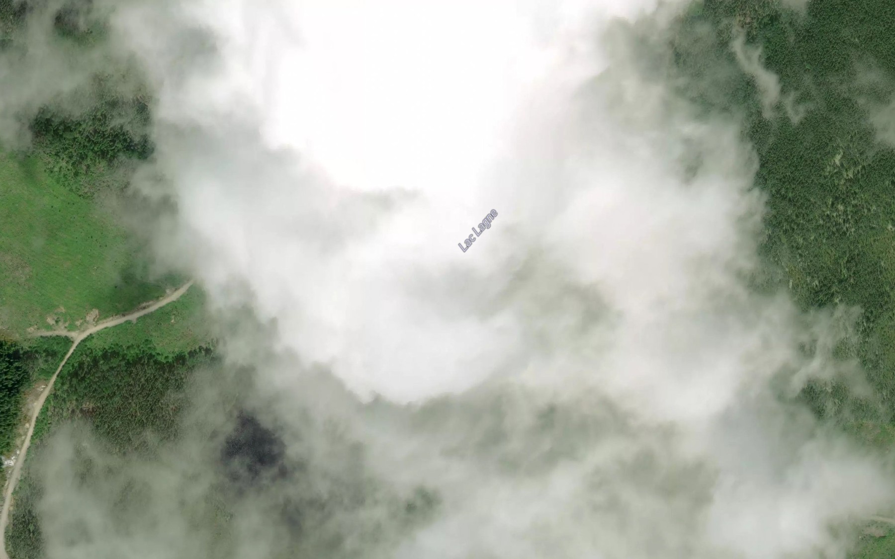Satellite map of the Lac Lagne