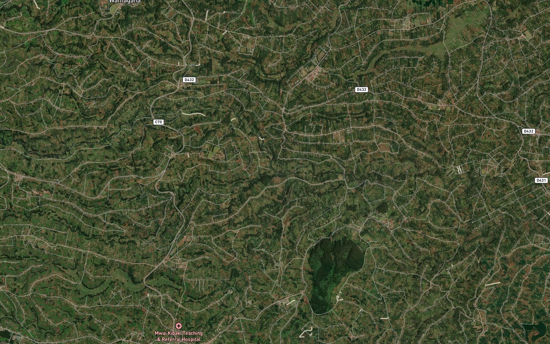 Satellite map of the North Mumwe