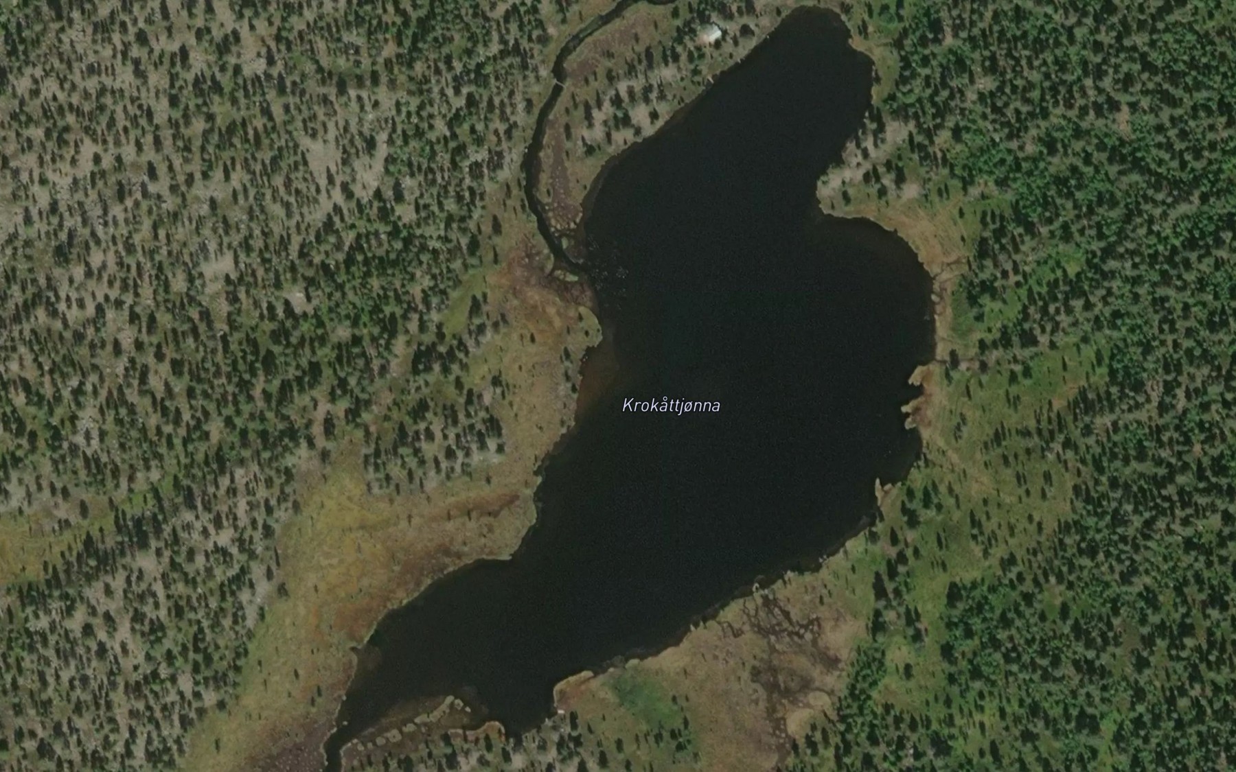 Satellite map of the Krokattjonna