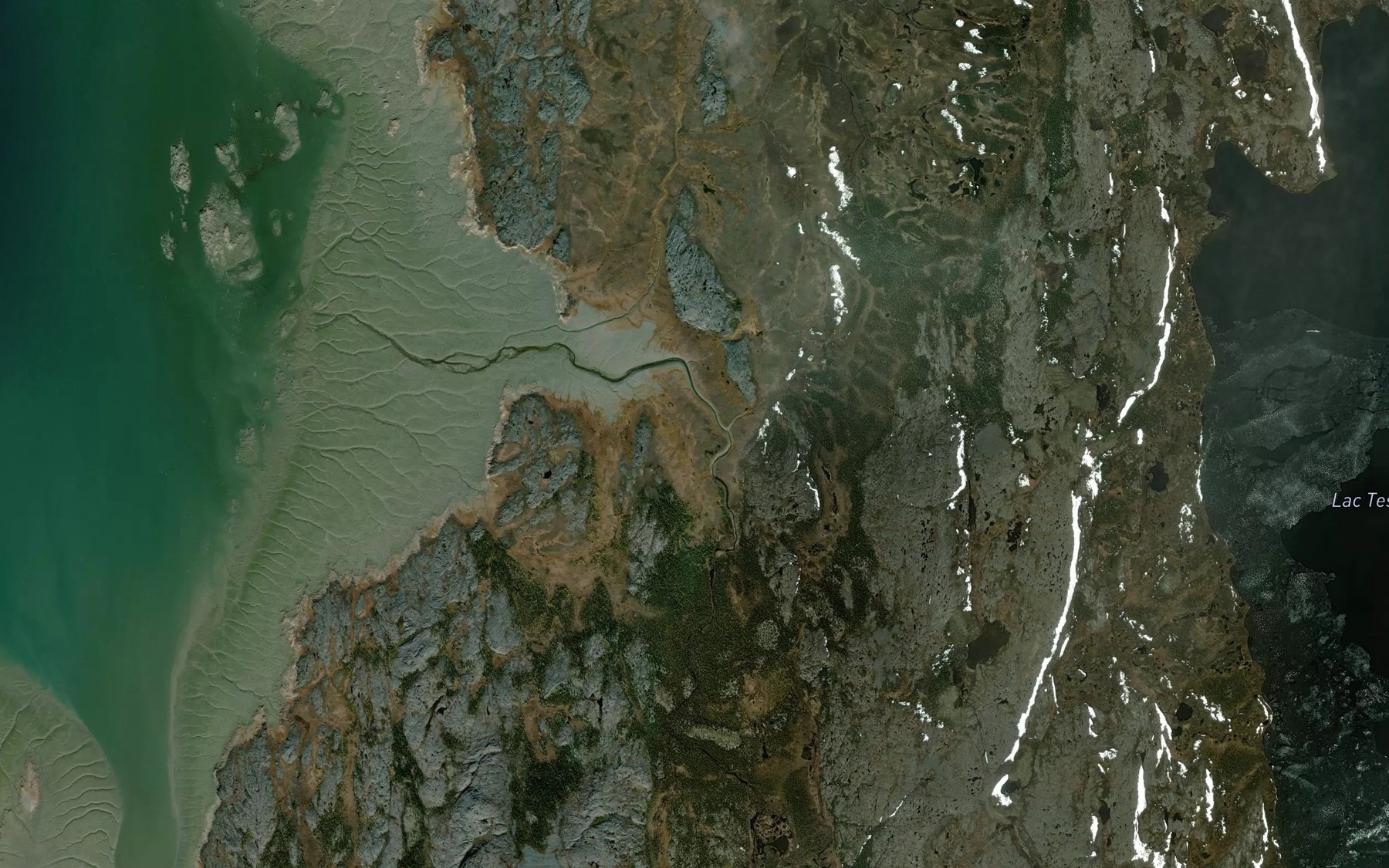 Satellite map of the Ruisseau Kuukuluk
