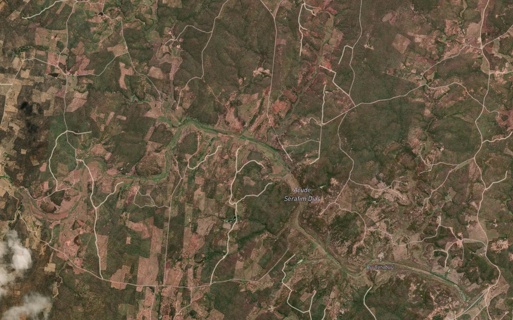 Satellite map of the Acude Serafim Dias