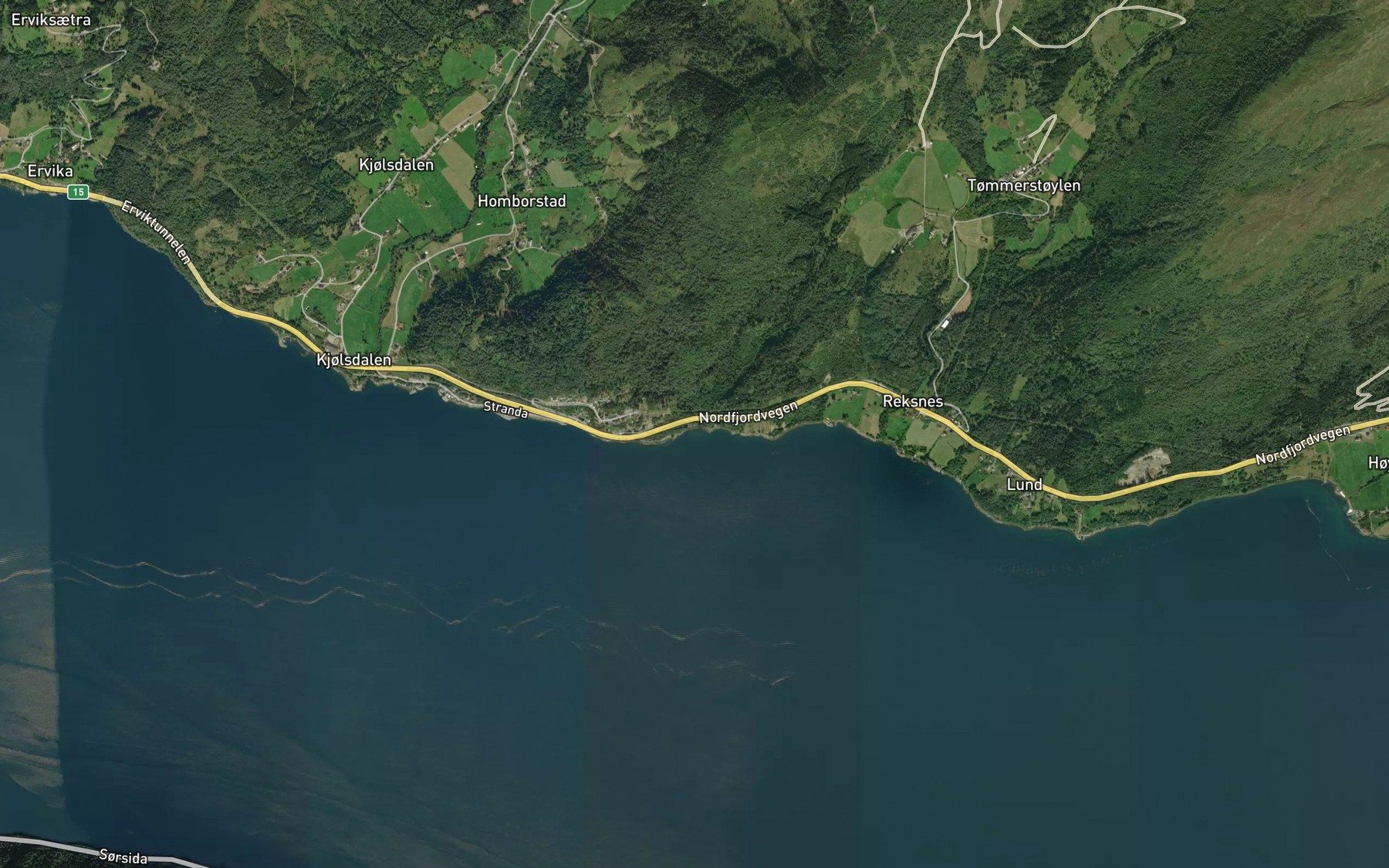 Satellite map of the Ardalsvika