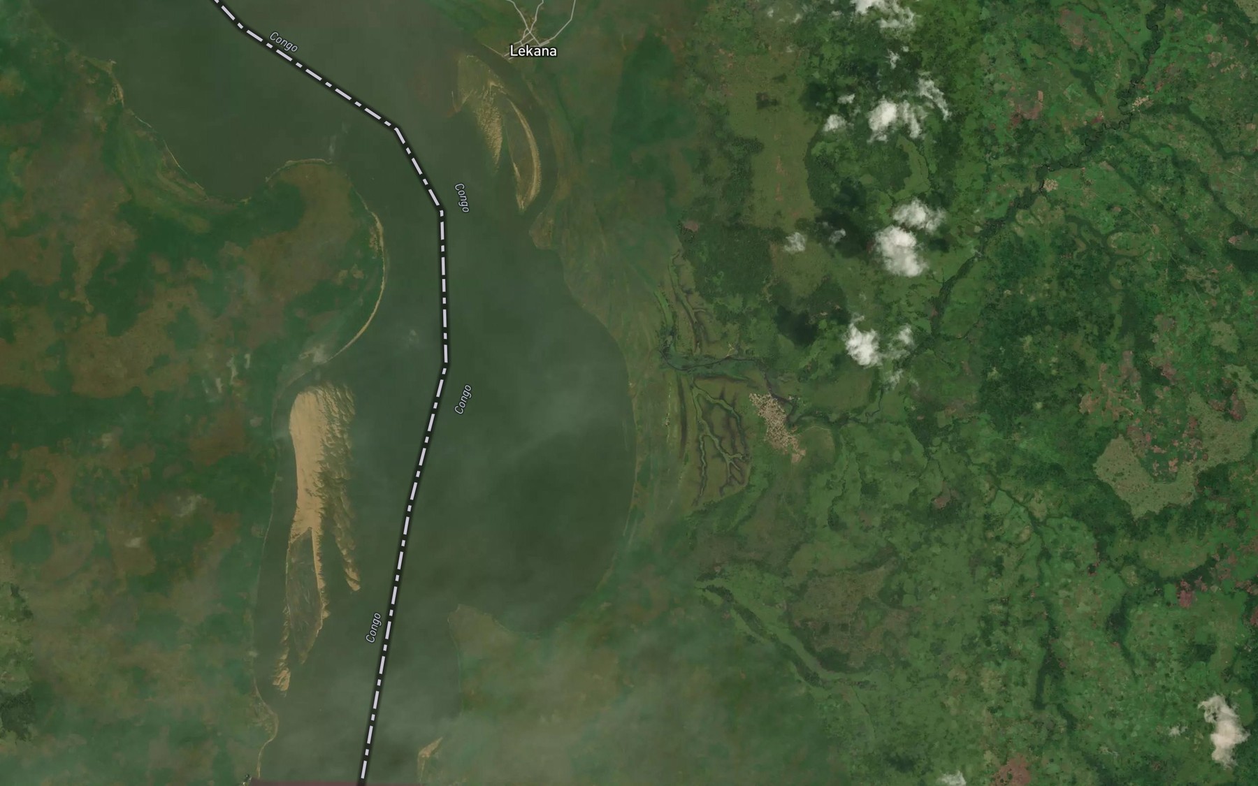 Satellite map of the Ntomo