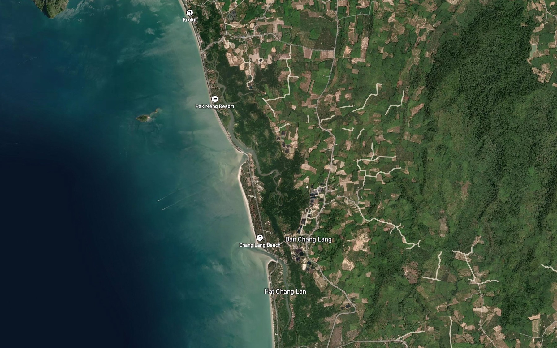 Satellite map of the Khlong Na