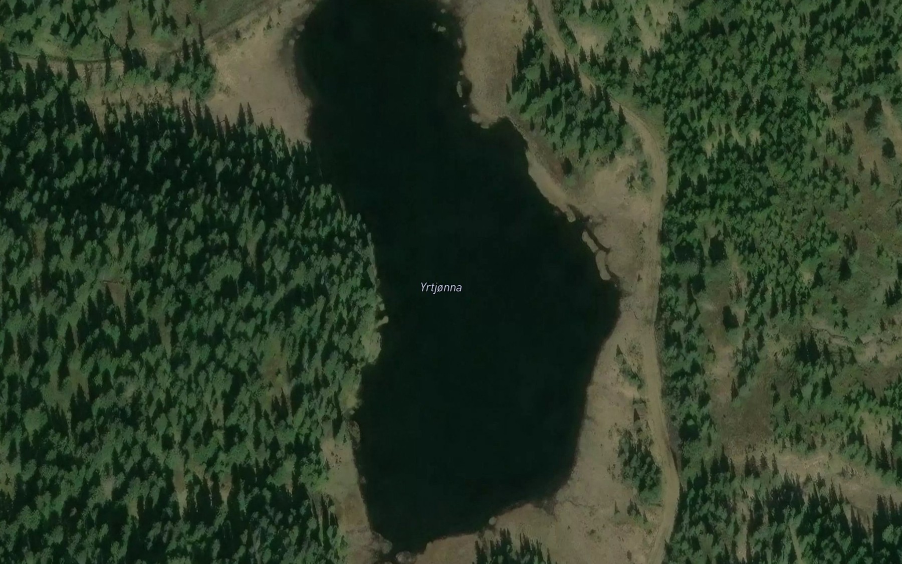 Satellite map of the Yrtjorna