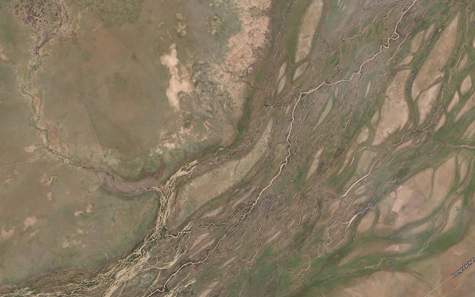 Satellite map of the Katherine Creek
