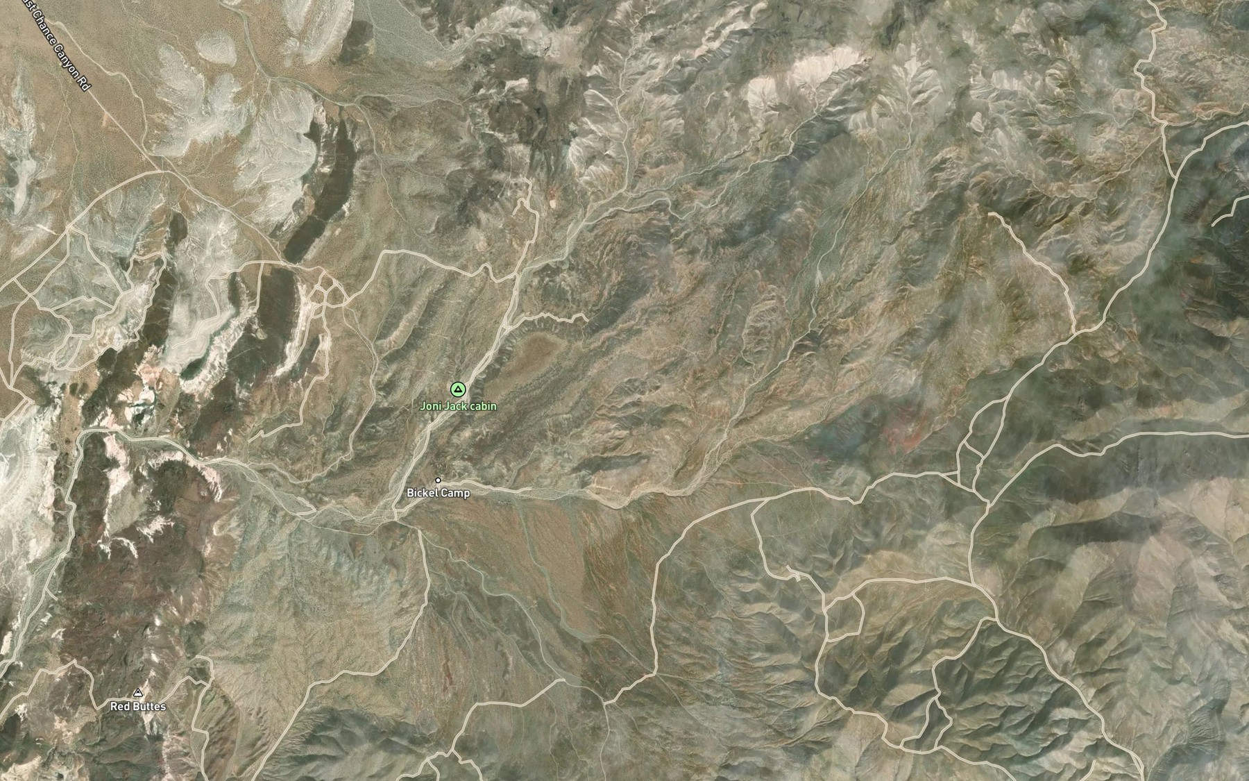 Satellite map of the Mesa Spring