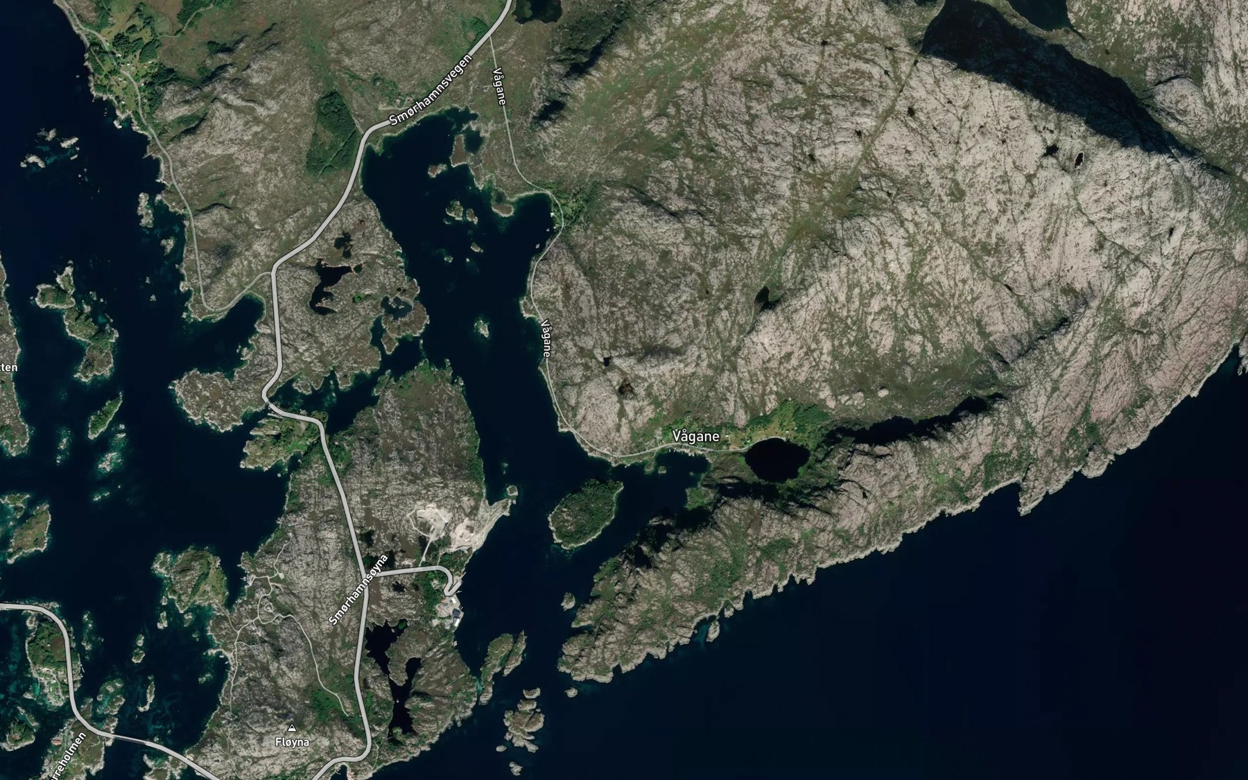 Satellite map of the Asetjorna