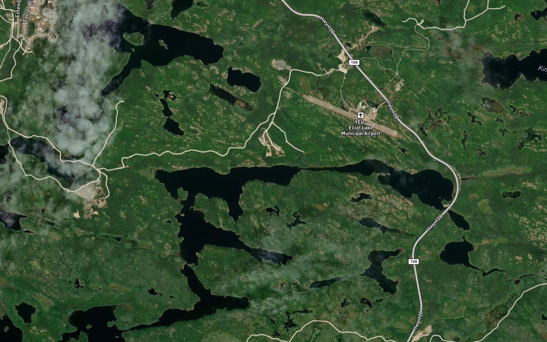 Satellite map of the Depot Lake