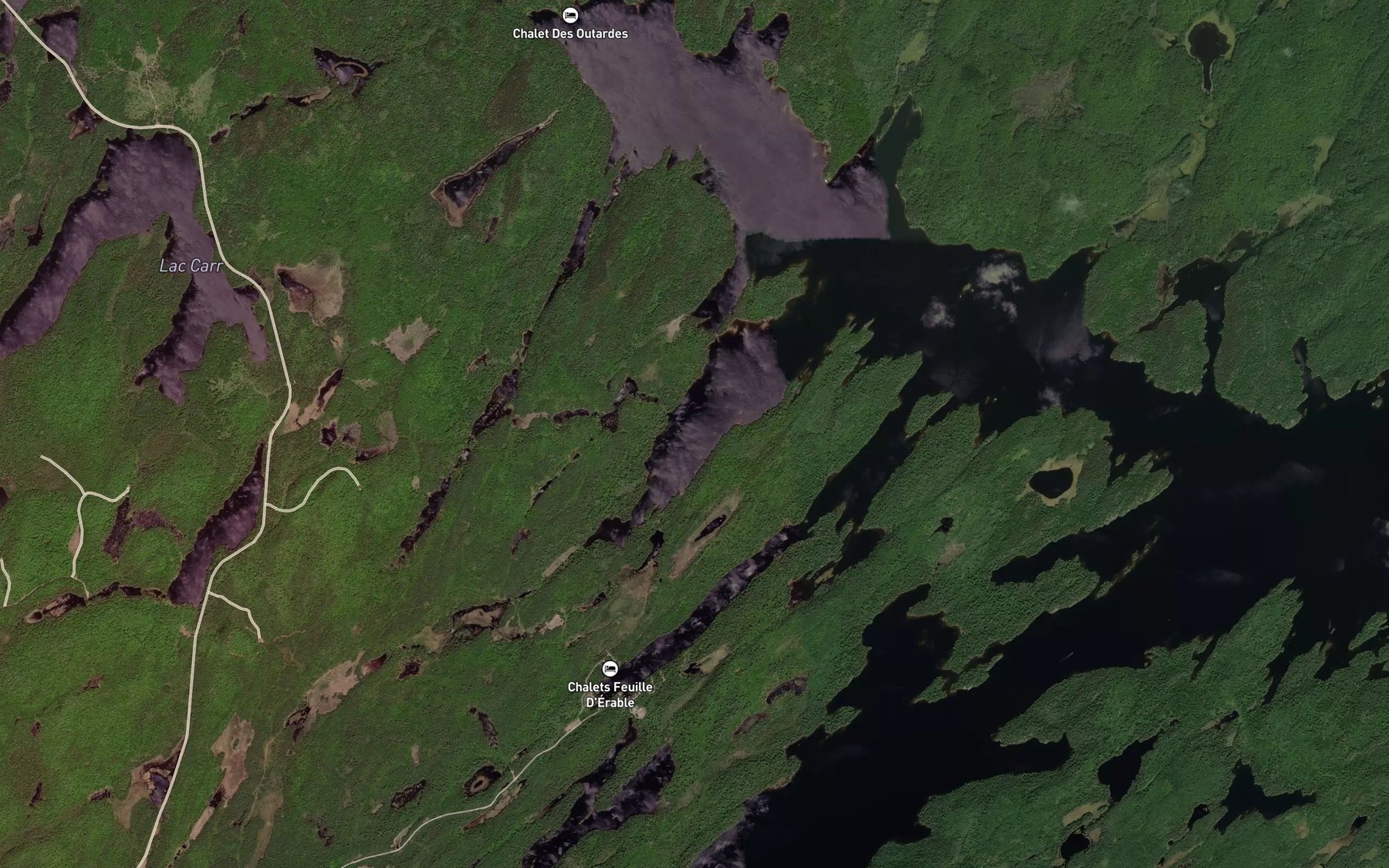 Satellite map of the Petite baie Queenie