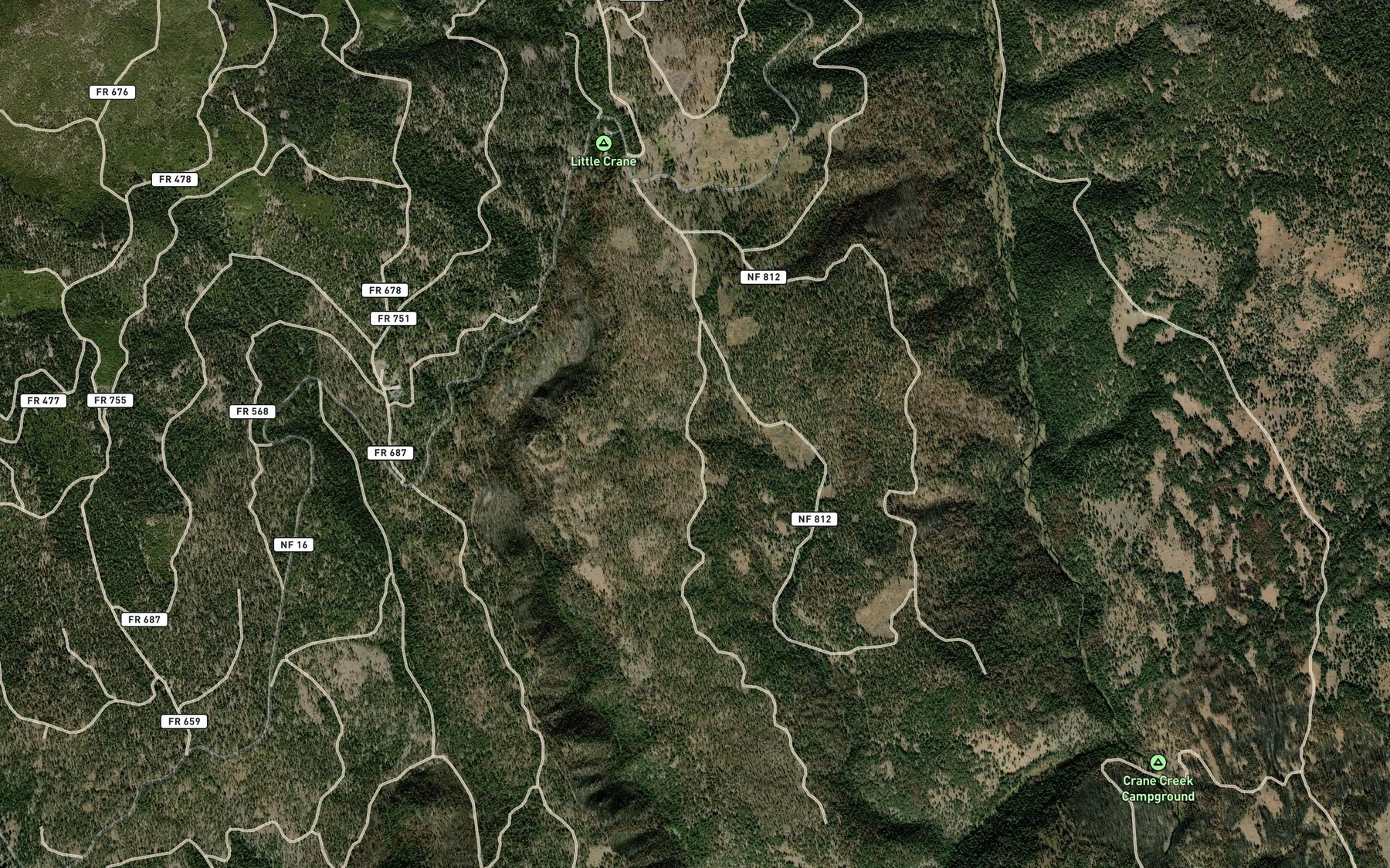 Satellite map of the L and H Spring