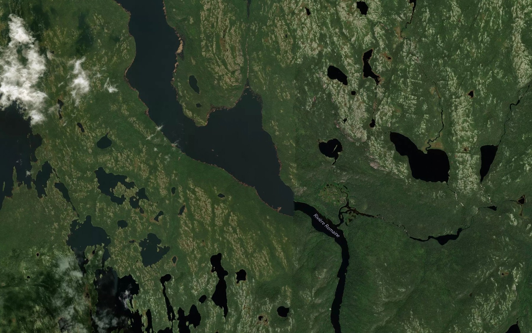 Satellite map of the Ruisseau Lebrun