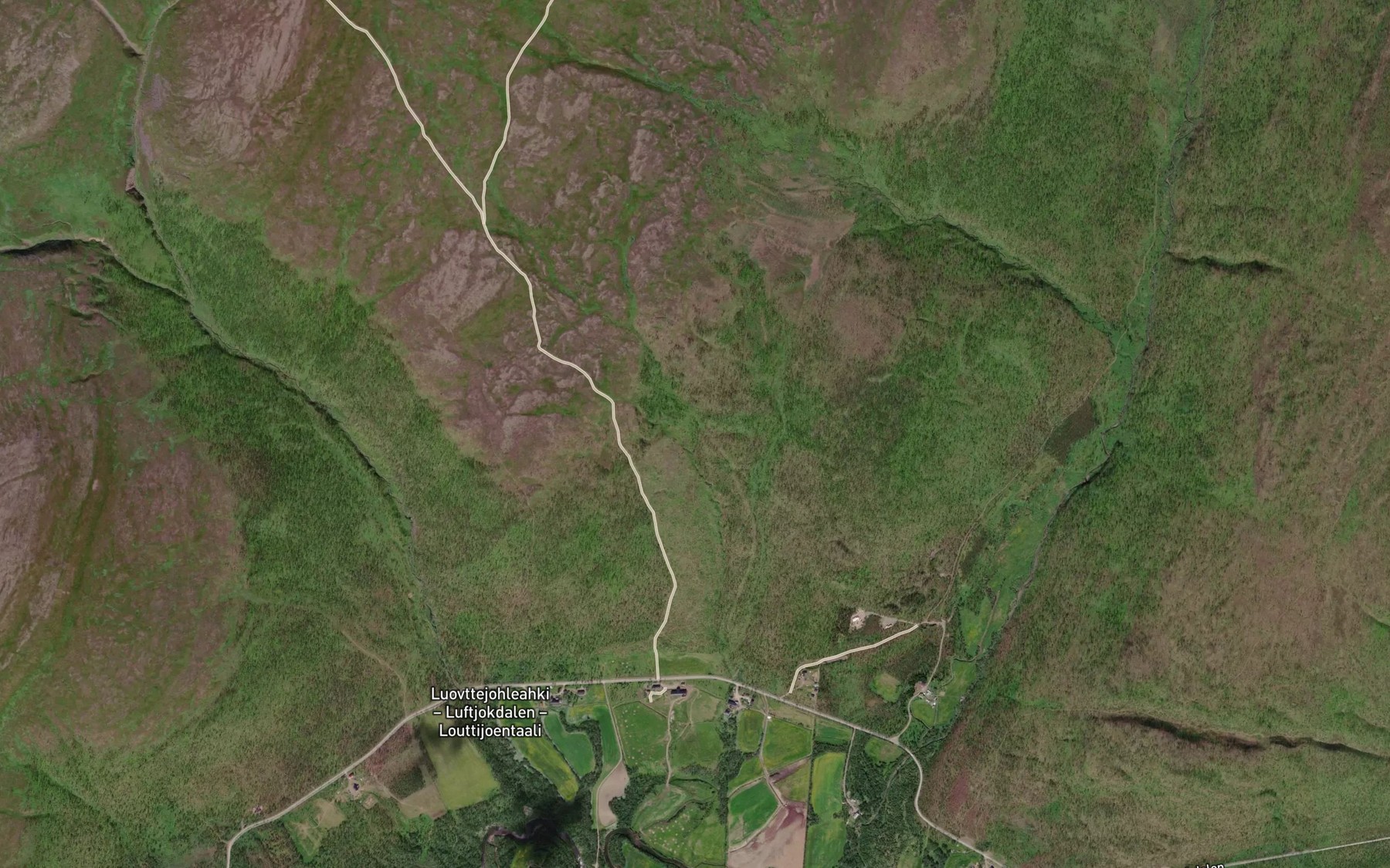 Satellite map of the Torvbekken