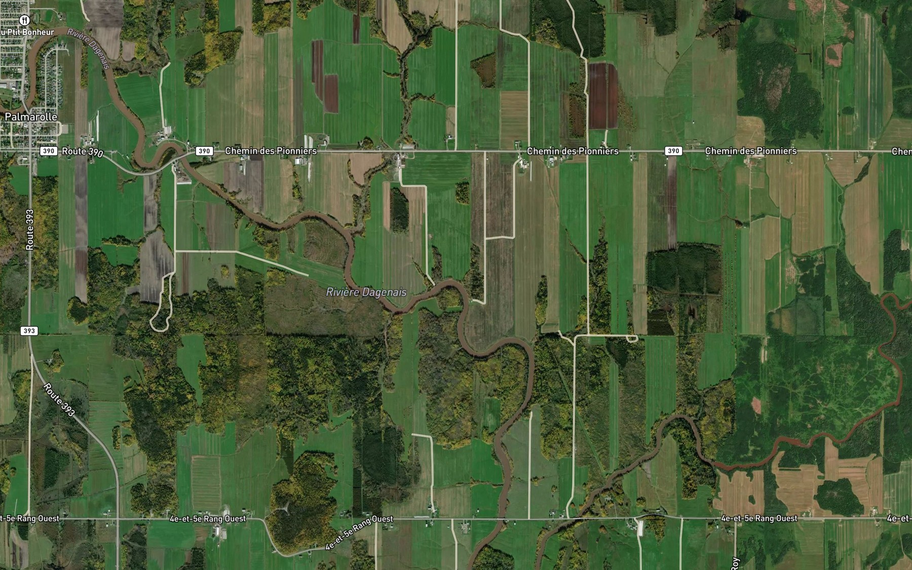 Satellite map of the Cours d'eau Labonte
