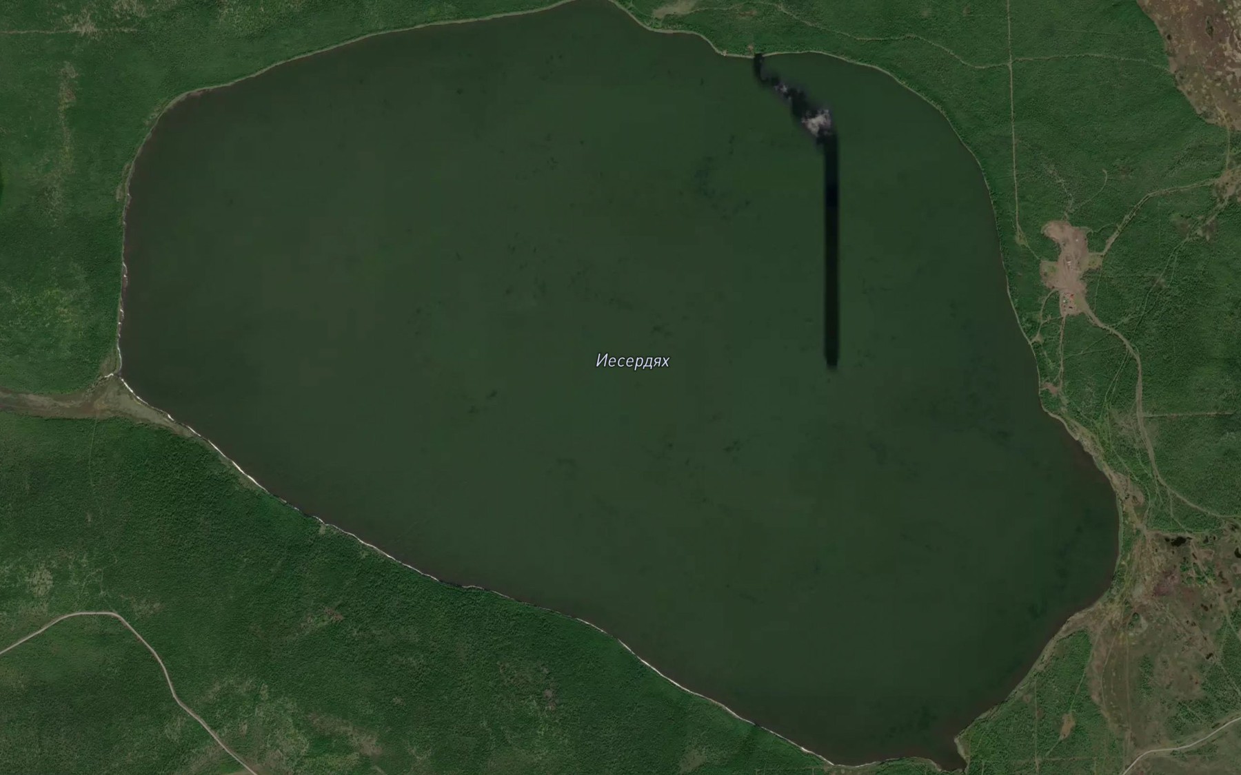 Satellite map of the Ozero Iyeserdyakh