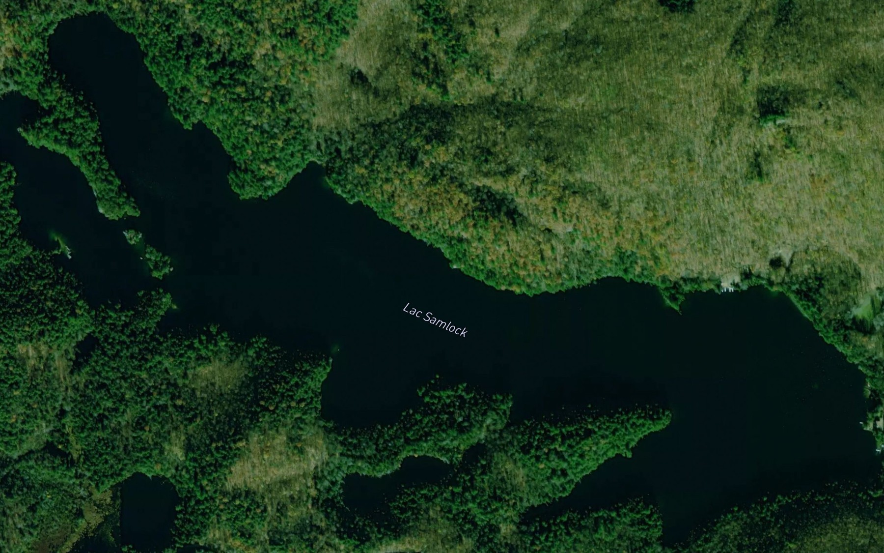 Satellite map of the Lac Samlock