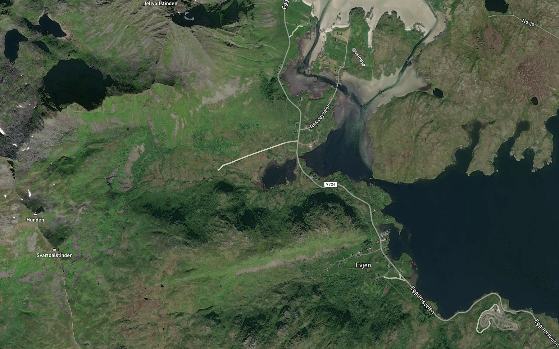 Satellite map of the Keilvatnet