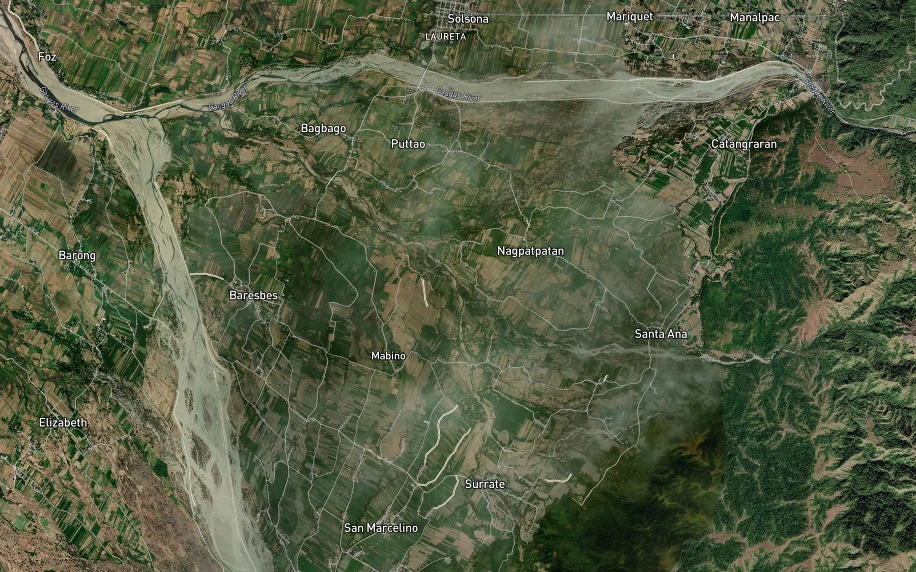 Satellite map of the Cuyepcuyep Creek