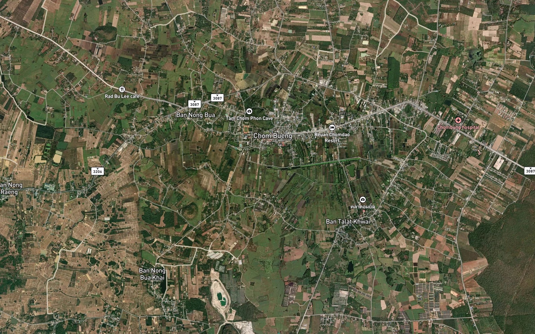 Satellite map of the Khlong Yai