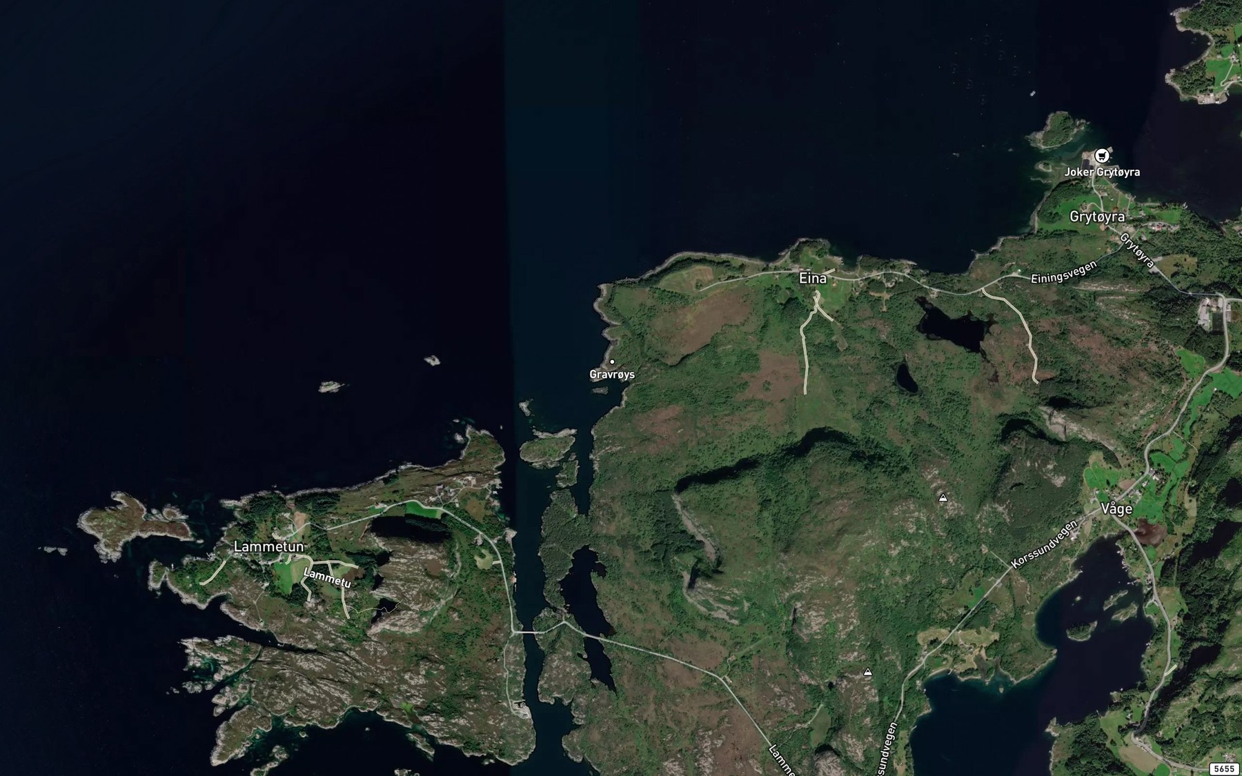Satellite map of the Batevikane