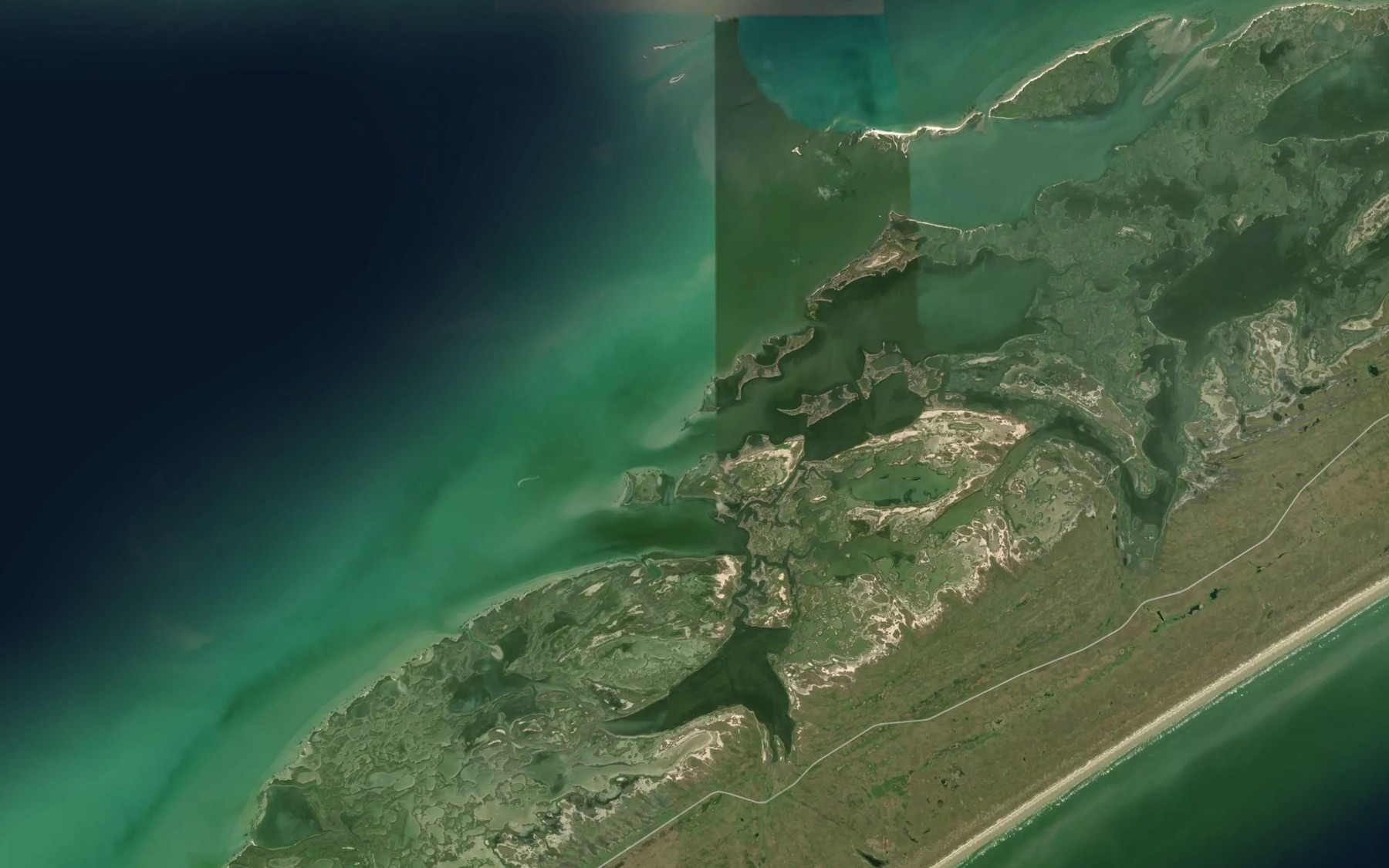 Satellite map of the Corey Cove
