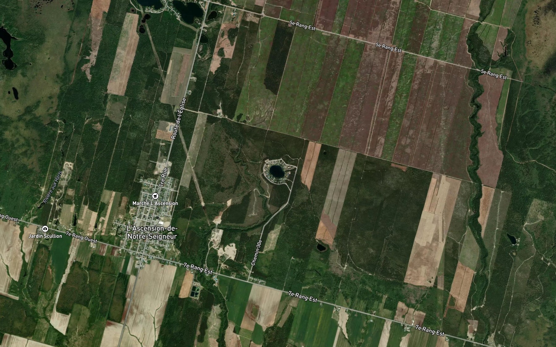 Satellite map of the Lac Richard