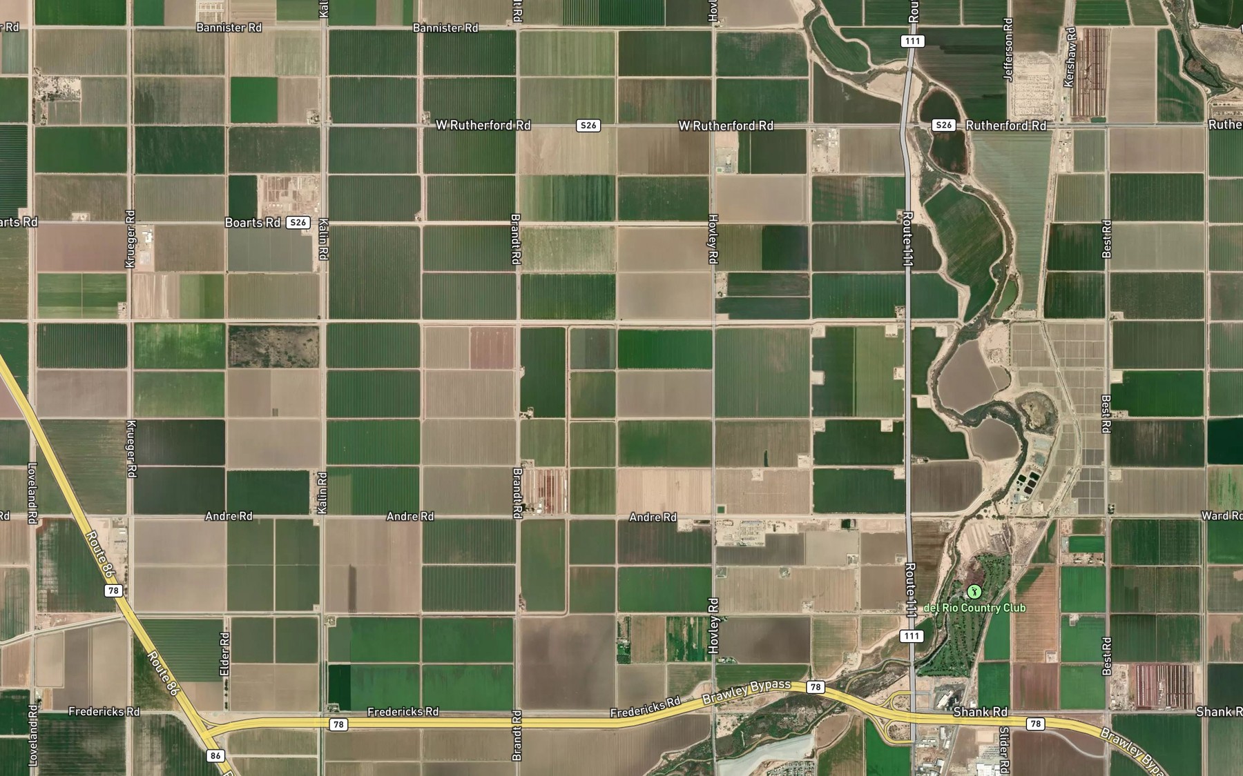 Satellite map of the Spruce Lateral Four