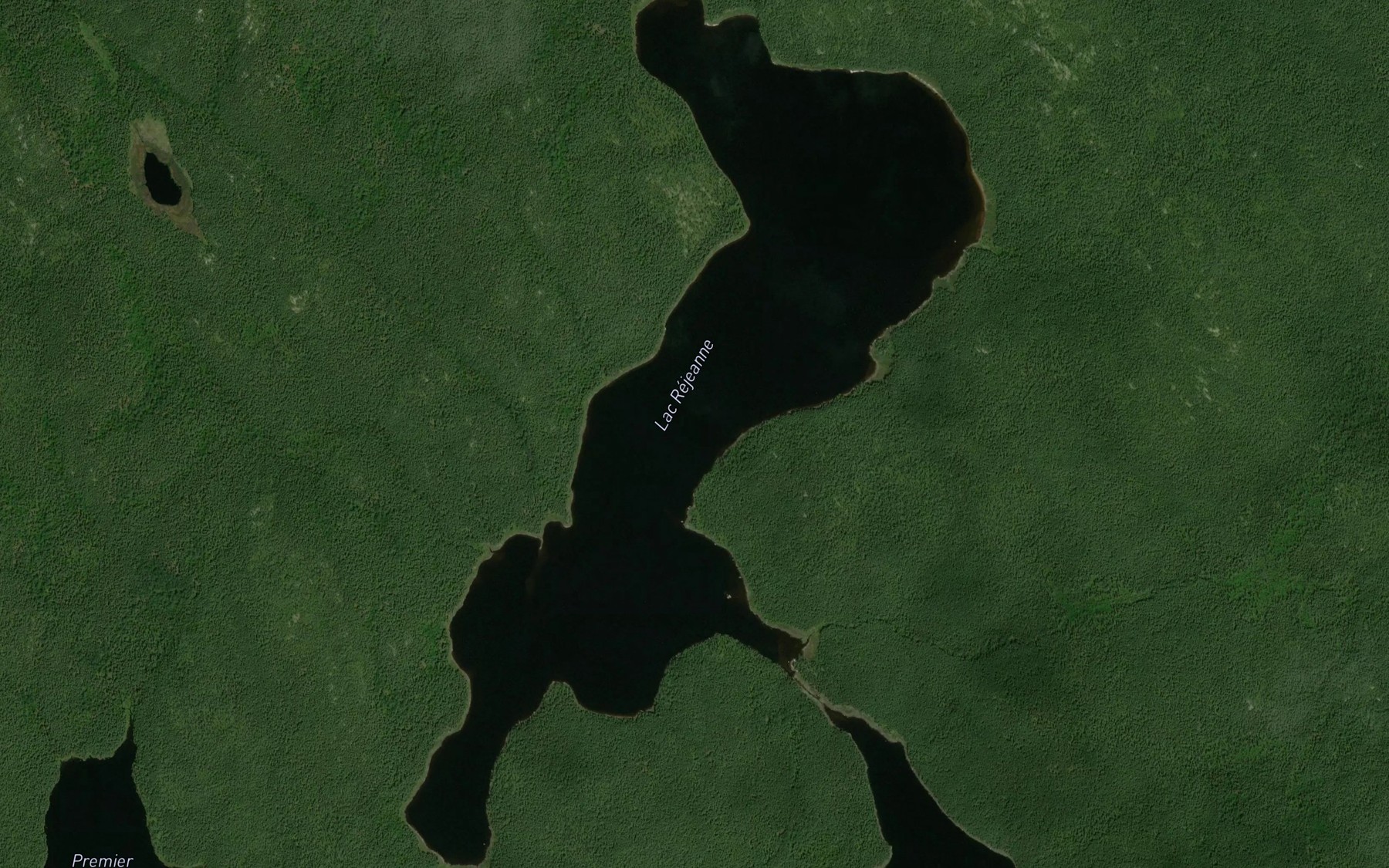 Satellite map of the Lac Rejeanne