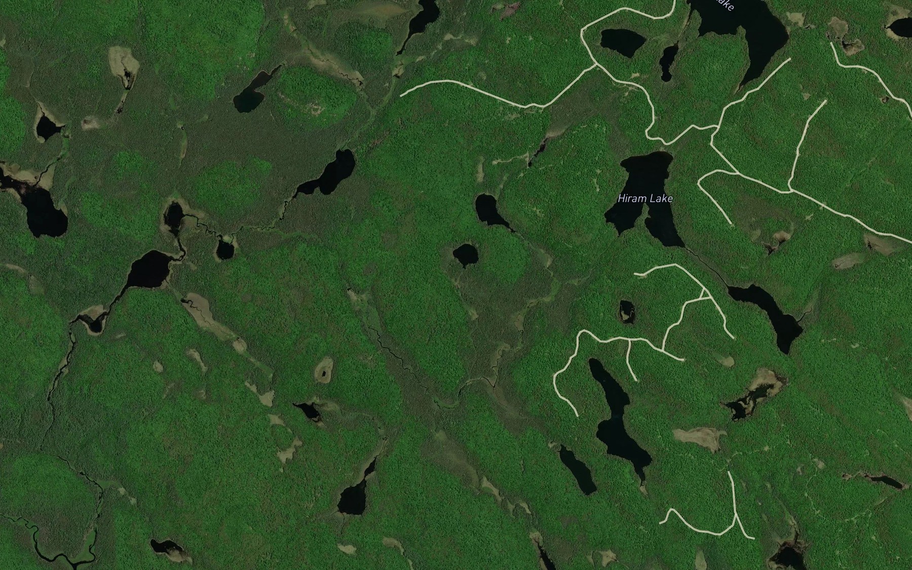 Satellite map of the Wigwam Creek