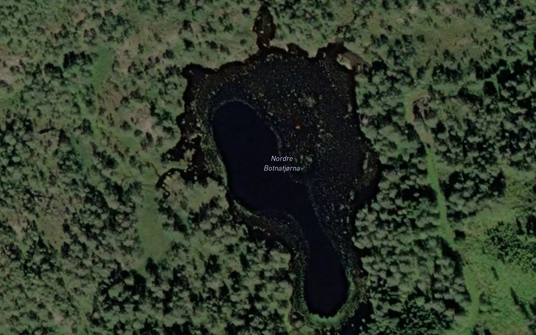 Satellite map of the Nordre - Botnatjorna