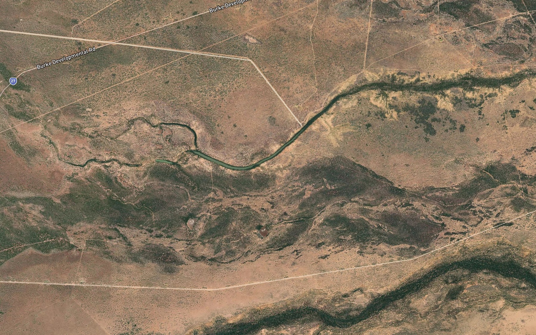 Satellite map of the Maids Lagoon