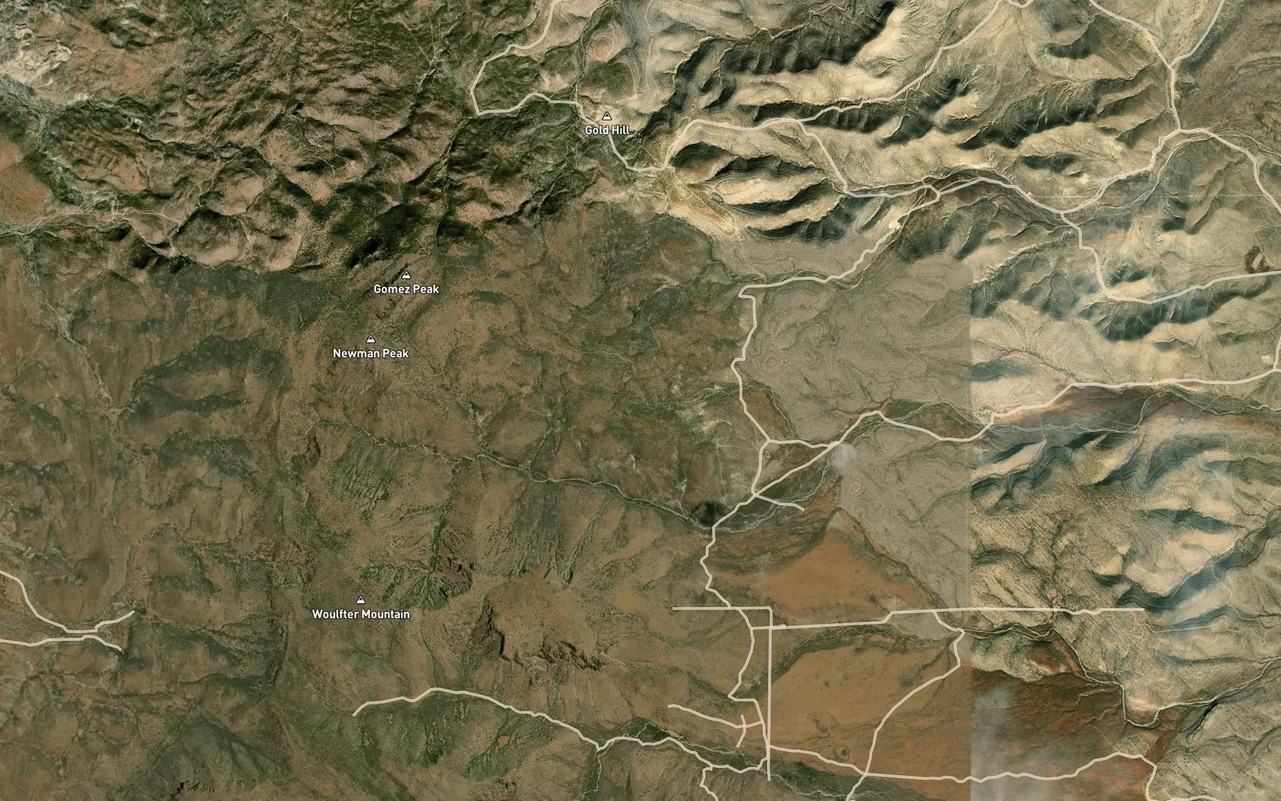Satellite map of the Little Willow Spring