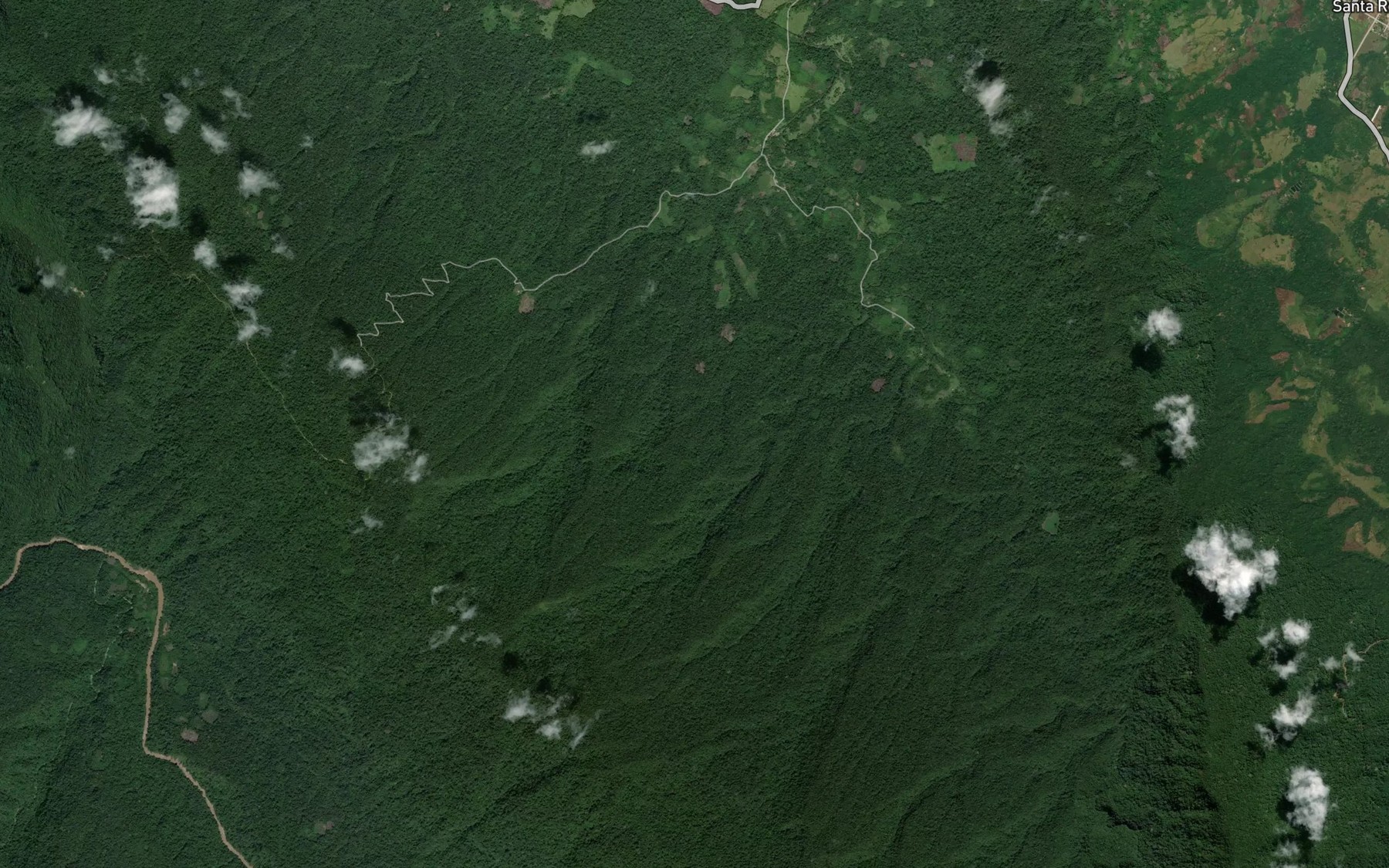 Satellite map of the Rio Santa Rosa