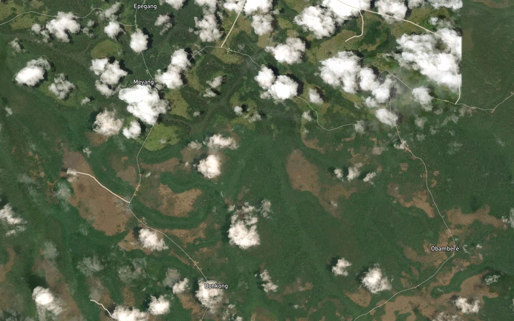 Satellite map of the Soumbe