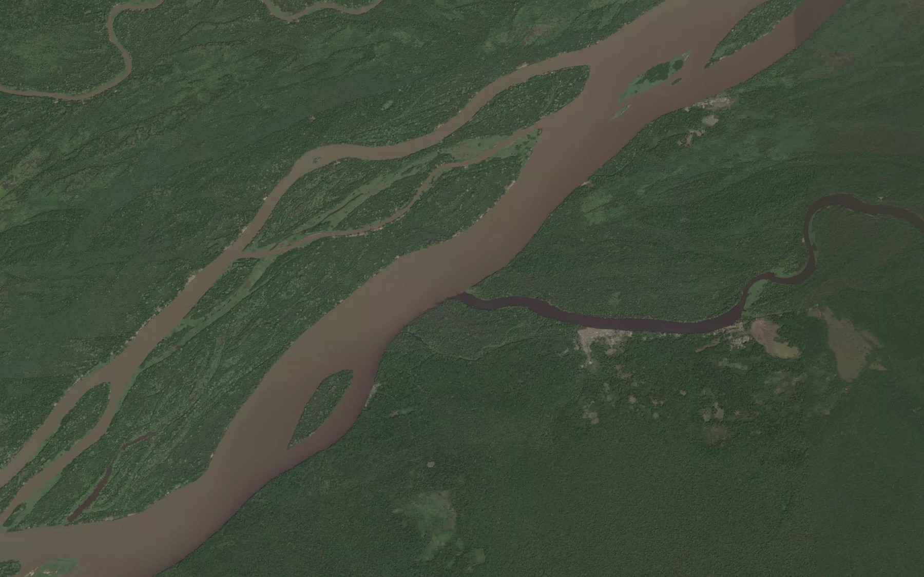 Satellite map of the Chenal Ukaturaka