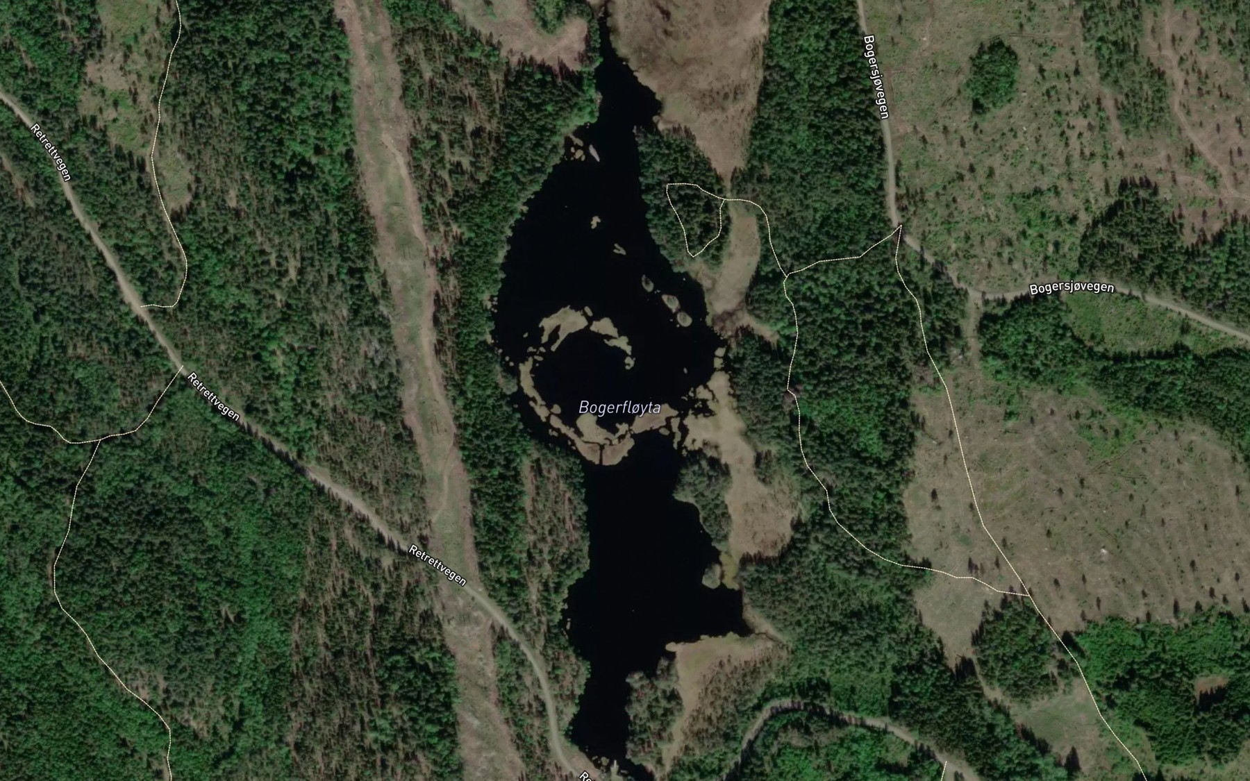 Satellite map of the Bogerfloyta