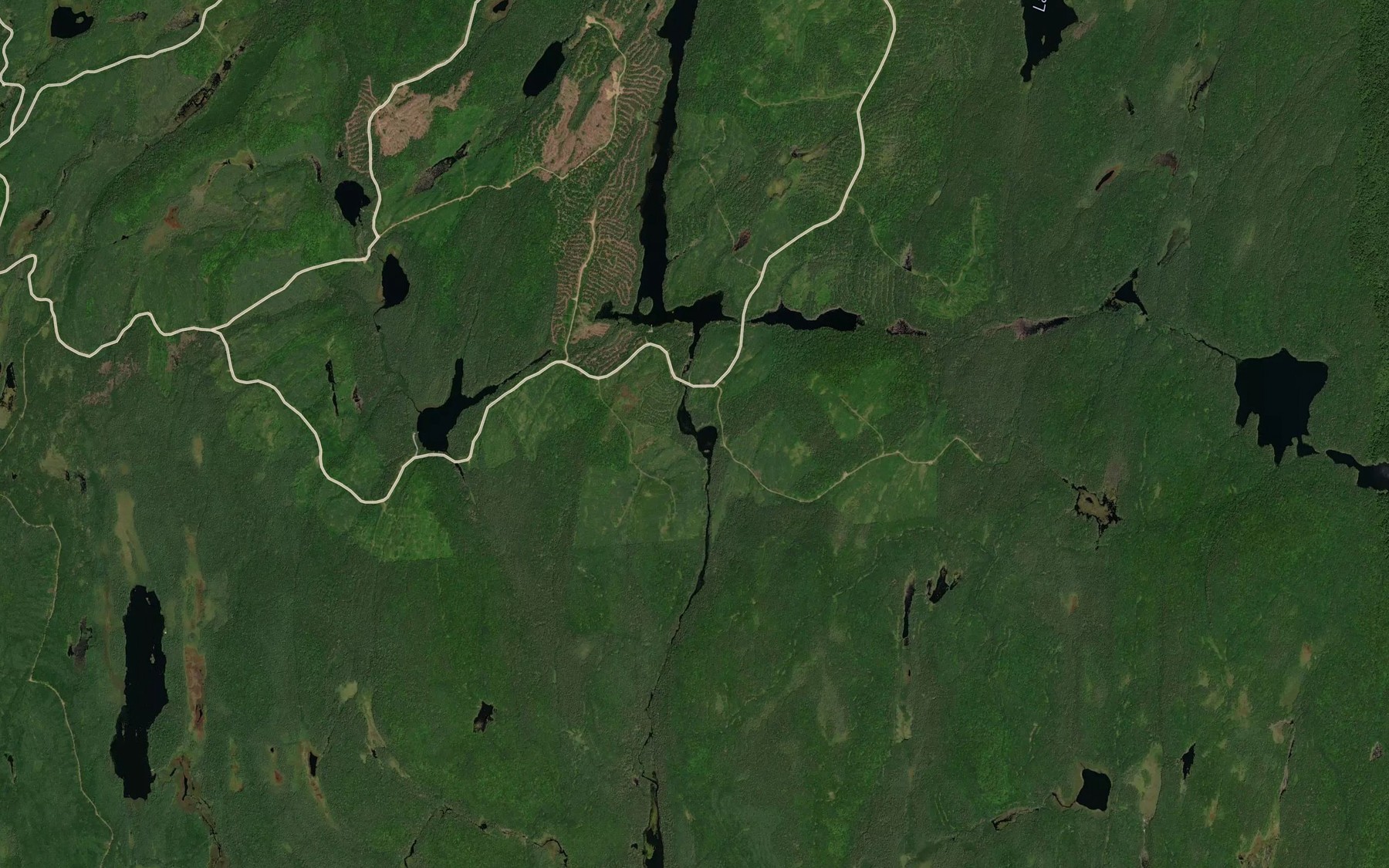 Satellite map of the Lac Panneton