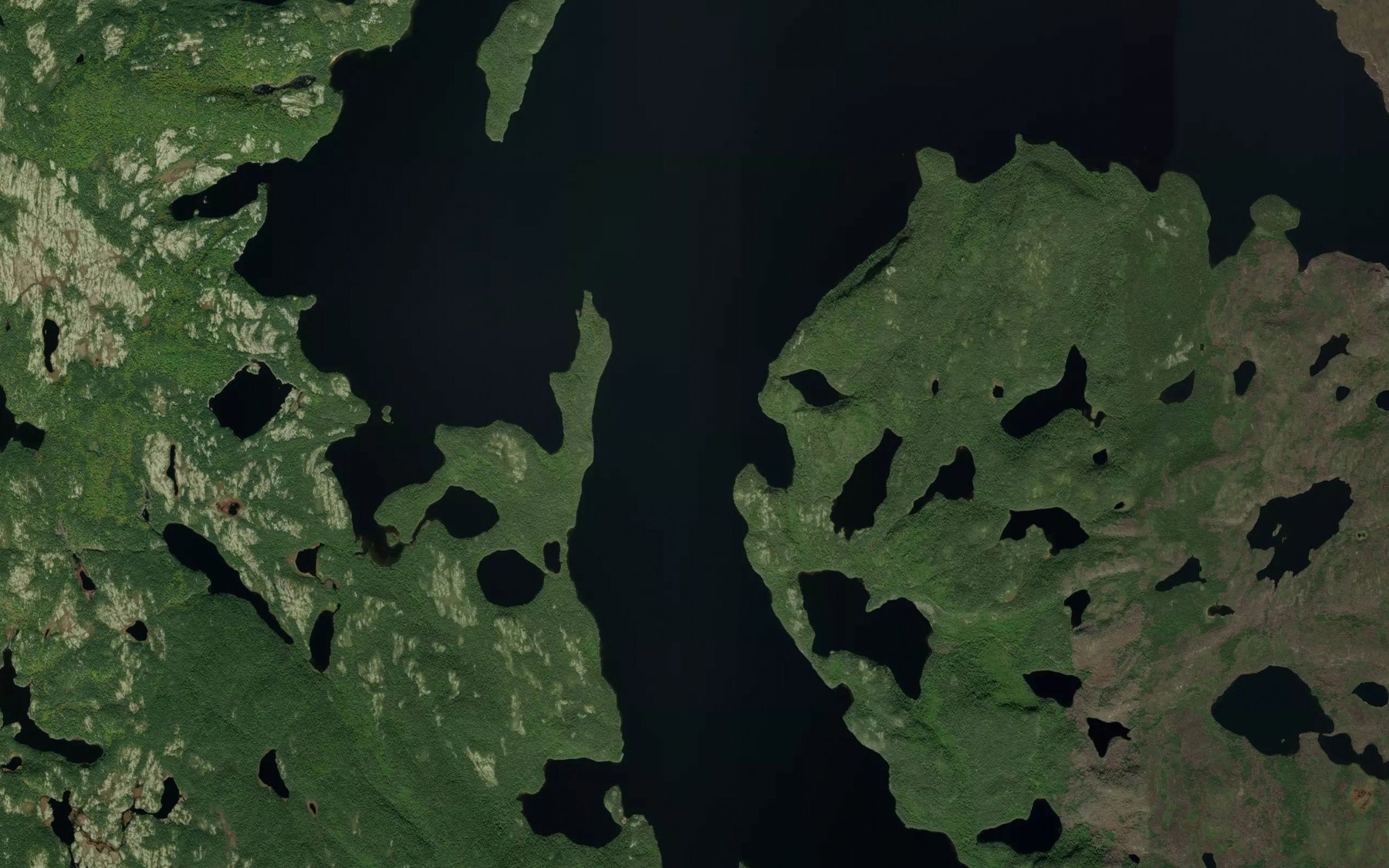 Satellite map of the Lac Piashti