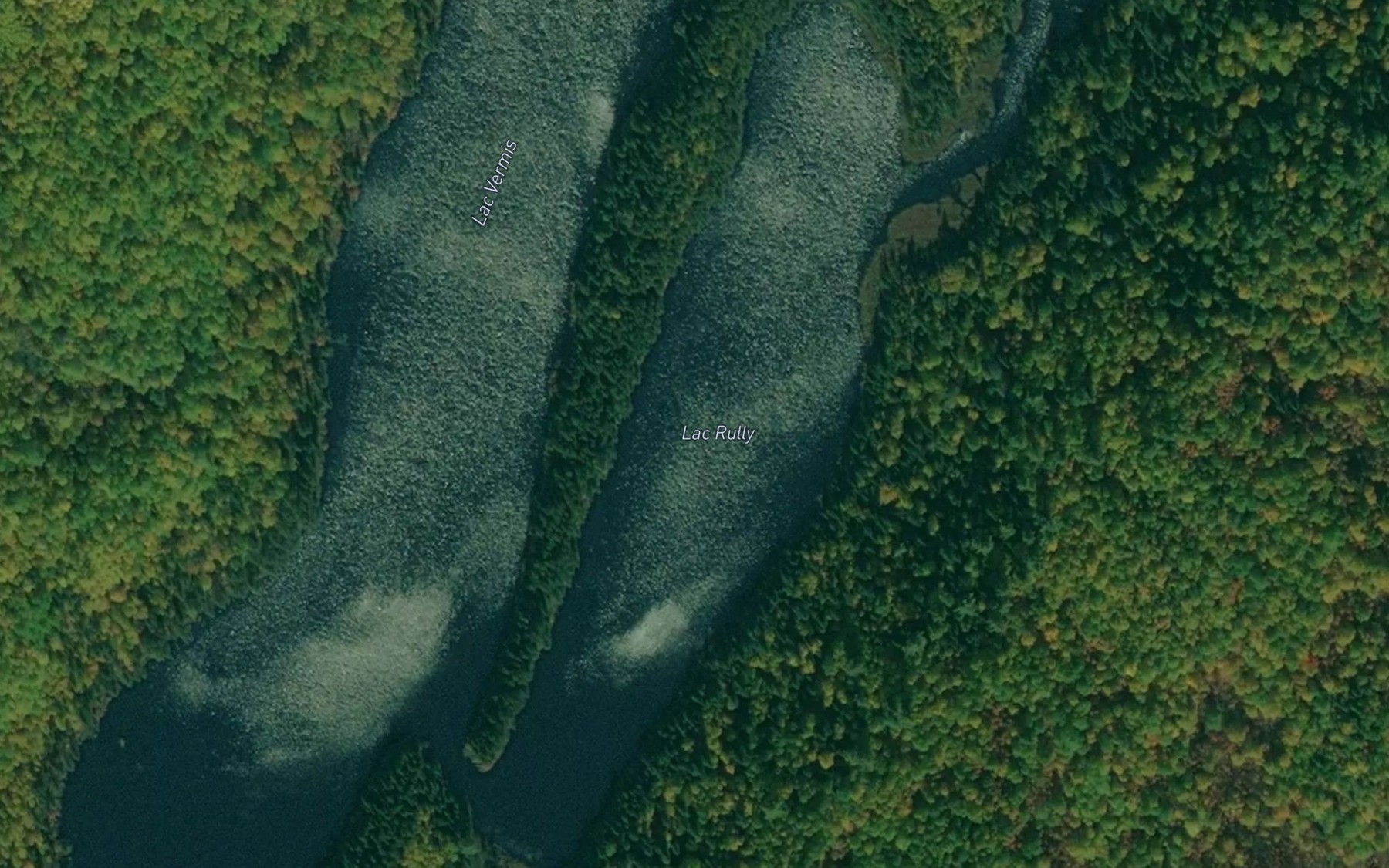 Satellite map of the Lac Rully