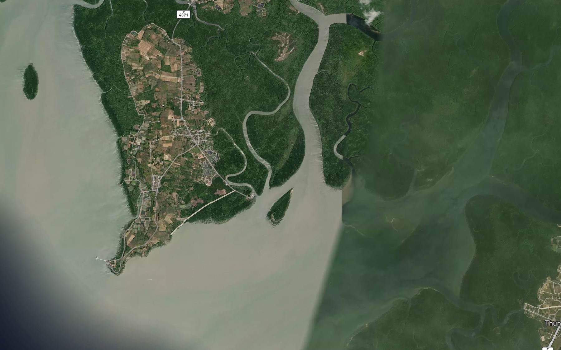 Satellite map of the Khlong Tha Kham
