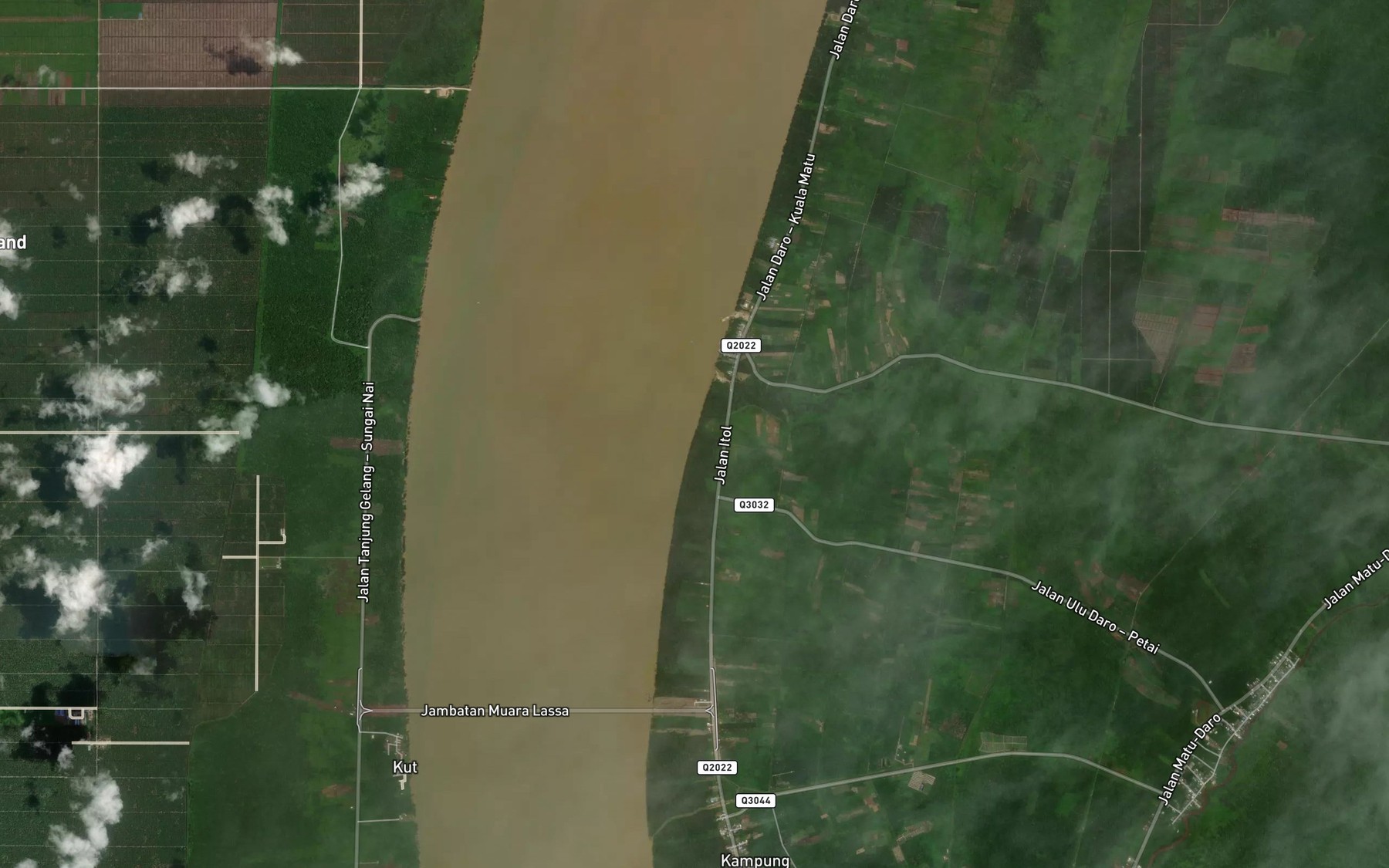 Satellite map of the Sungai Pantai