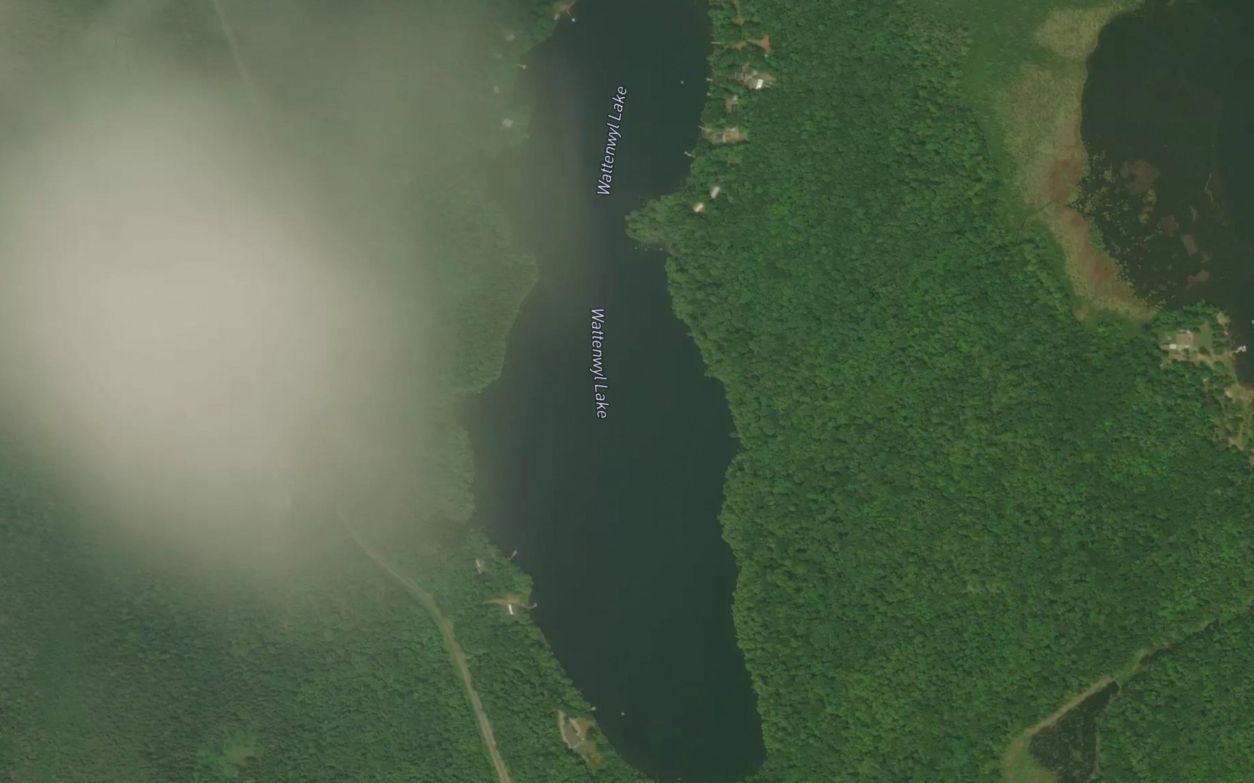 Satellite map of the Mud Lake