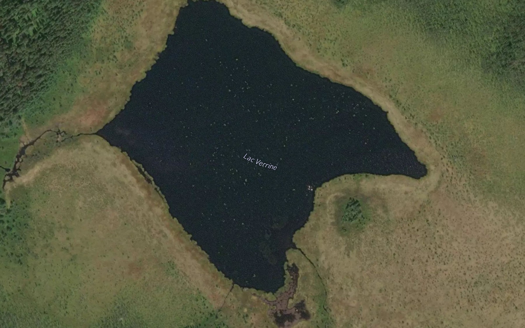 Satellite map of the Lac Verrine