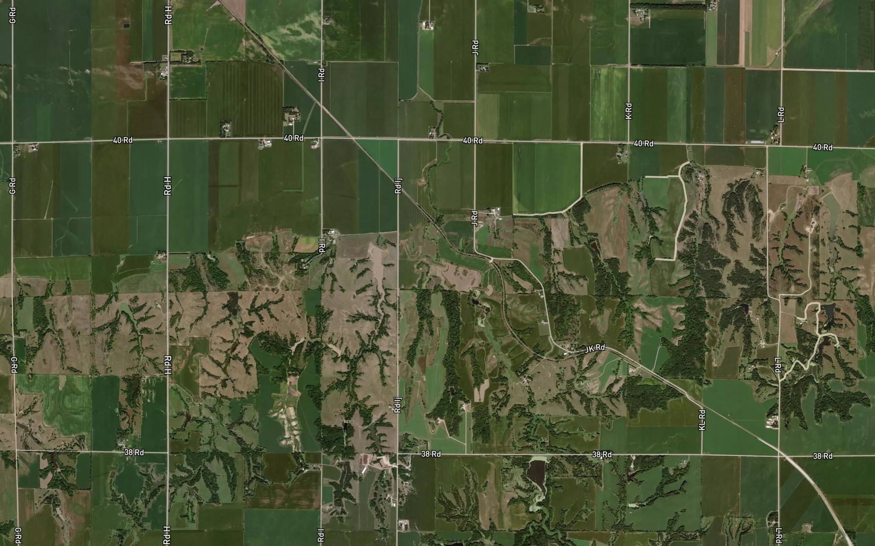 Satellite map of the Bellwood Reservoir 5-J